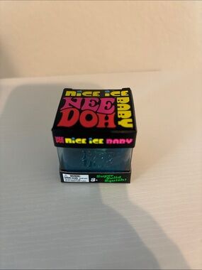 NIB Authentic NeeDoh Nice Ice Baby Blue Super Solid Squish Toy